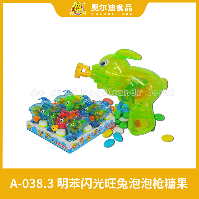 A-038.3明苯闪光旺兔泡泡枪糖果